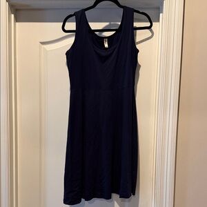 Chic Navy Sleeveless Mini Dress